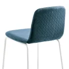 Küchenhocker aus farbigem Samt, modernes und elegantes Design – Bizet Viadurini