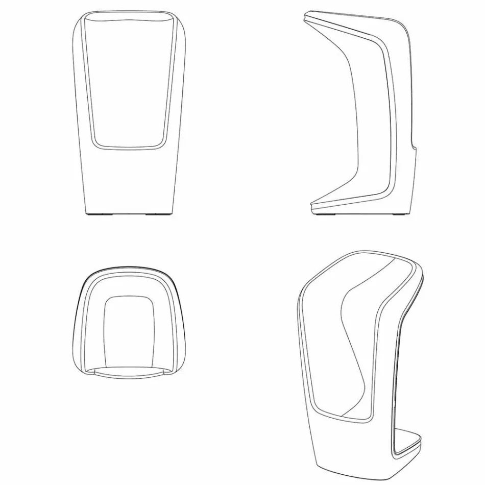 Außenhocker Ufo by Vondom in modernem Design aus Polyethylen Viadurini