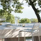 Stapelbarer Outdoor-Hocker aus verzinktem Metall Made in Italy - Amina Viadurini