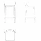 Gartenhocker Africa Vondom aus Polypropylen H 85 cm, Design Viadurini