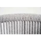 Stapelbarer Gartenhocker aus Aluminium und technischem Stoff - Smart von Varaschin Viadurini