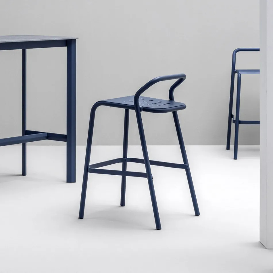 Gartenhocker Aluminiumschale Made in Italy - Noss by Varaschin Viadurini