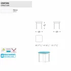 Varaschin System Gartenhocker aus gepolstertem Stoff und Aluminium Viadurini