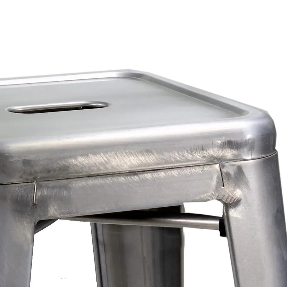 Innen und Außen Eisen Hocker Höhe 45 cm - Schreibwaren Viadurini