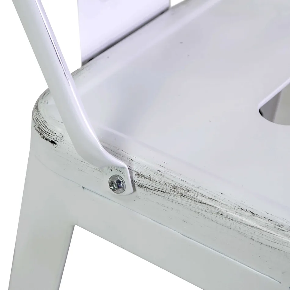 Indoor und Outdoor Eisen Hocker Höhe 94 cm - Schreibwaren Viadurini