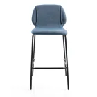 Eleganter Wohnzimmerhocker im modernen Design aus Stoff mit Rand – Scarat Viadurini