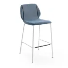 Eleganter Wohnzimmerhocker im modernen Design aus Stoff mit Rand – Scarat Viadurini