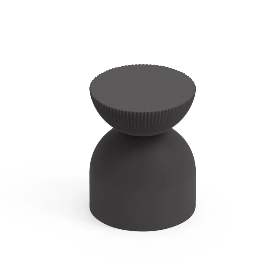 Wohnzimmerhocker aus Polyethylen in verschiedenen Farben - Loopy Viadurini