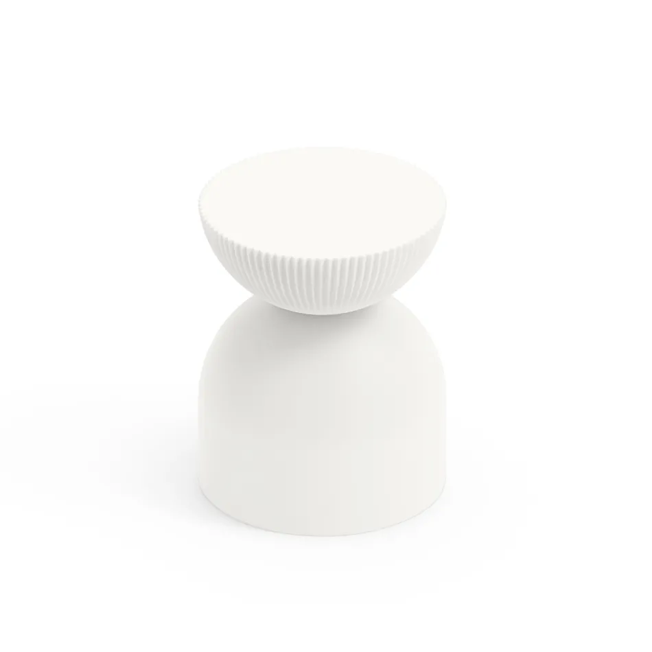 Wohnzimmerhocker aus Polyethylen in verschiedenen Farben - Loopy Viadurini