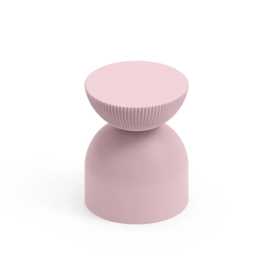 Wohnzimmerhocker aus Polyethylen in verschiedenen Farben - Loopy Viadurini