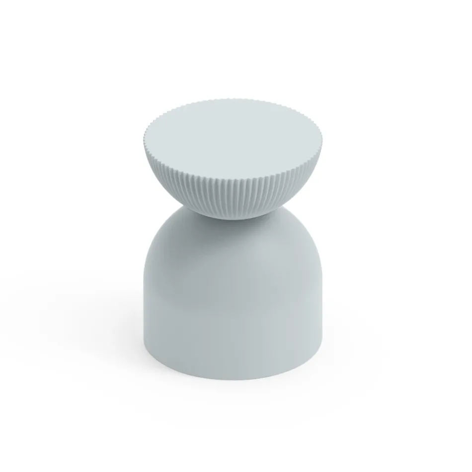 Wohnzimmerhocker aus Polyethylen in verschiedenen Farben - Loopy Viadurini