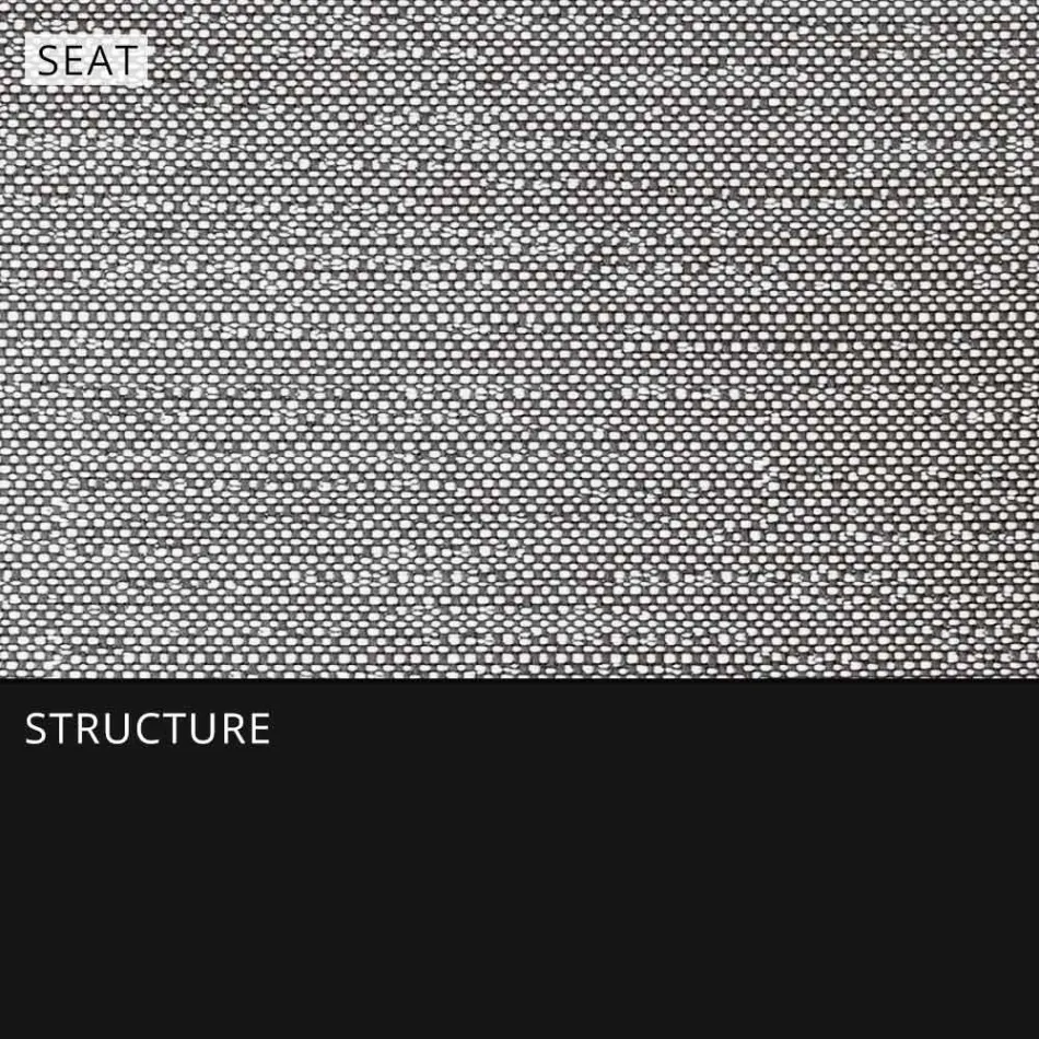 Outdoor-Designhocker aus hochwertigem Aluminium, 3-teilig - Filomena Viadurini