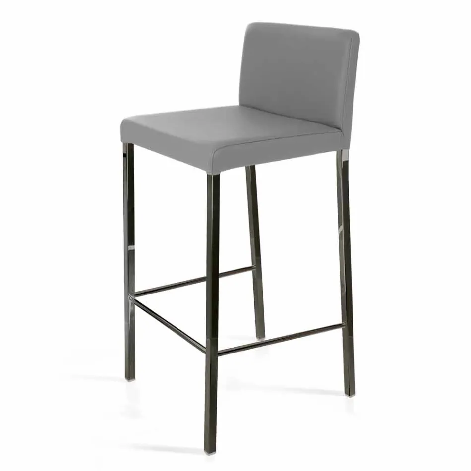 Moderner Design Hocker mit Alwyn H 86 cm Rückenlehne, made in Italy Viadurini