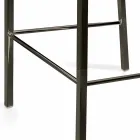 Moderner Design Hocker mit Alwyn H 86 cm Rückenlehne, made in Italy Viadurini