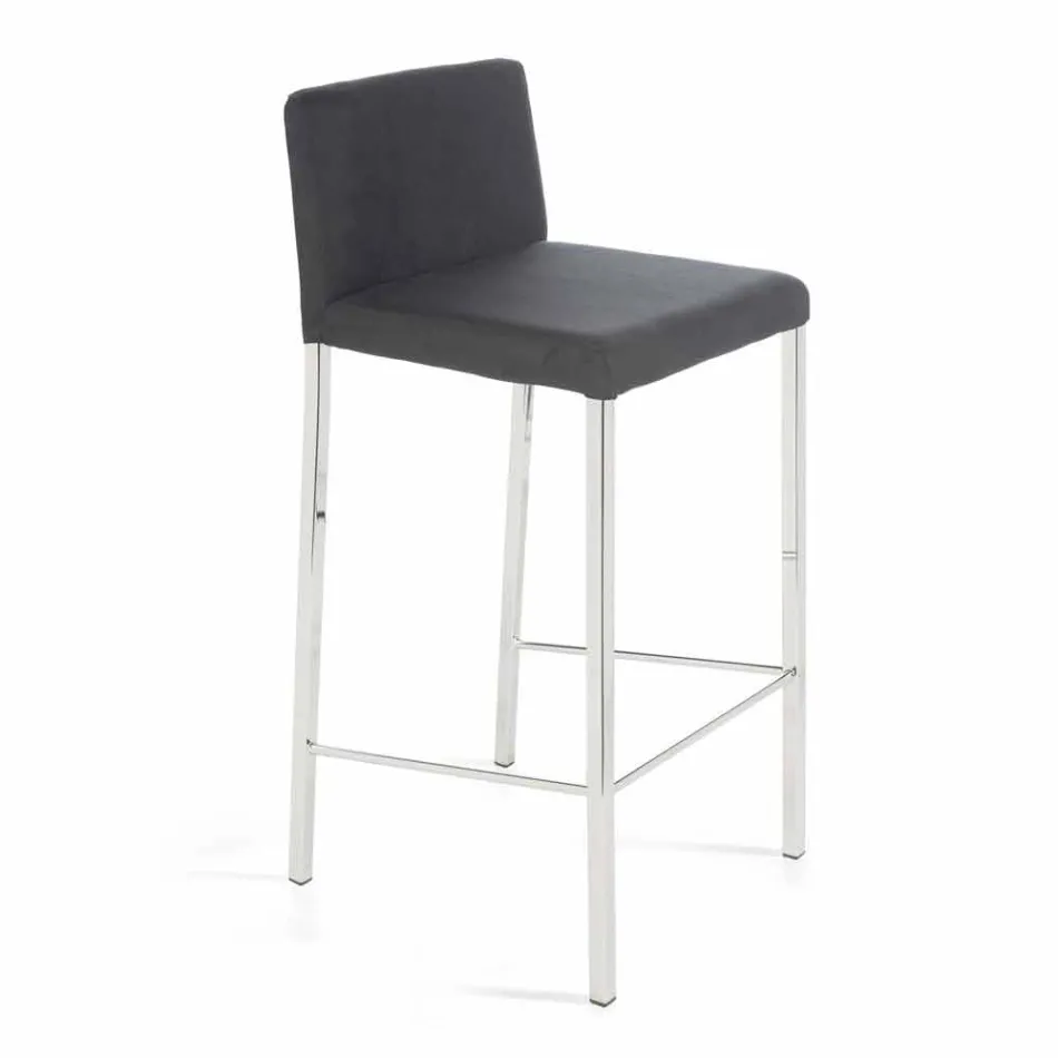Moderner Design Hocker mit Alwyn H 86 cm Rückenlehne, made in Italy Viadurini