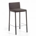 Moderner Design Hocker mit Rücken H. 86 cm Alwyn, made in Italy