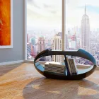 Design Stuhl mit integrierter Bibliothek Ellix made in Italy Viadurini