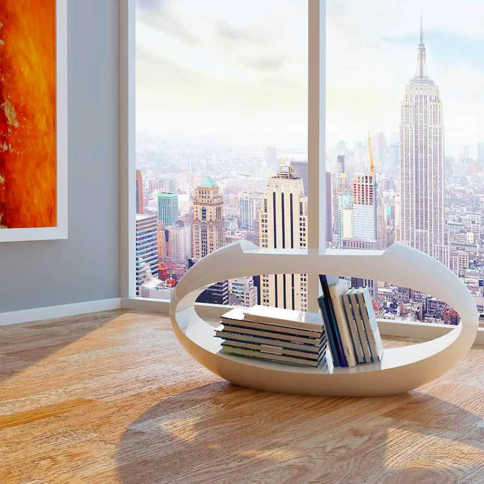 Design Stuhl mit integrierter Bibliothek Ellix made in Italy Viadurini