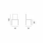 Ecoleather Design Hocker für Küche oder Esszimmer H 80 cm - Celine Viadurini