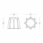 Modernes Design farbiger Pandoro-Hocker von Slide - Pandoro Viadurini