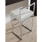 Hocker aus Kunstleder, H 65 cm, modernes Design - Alina Viadurini