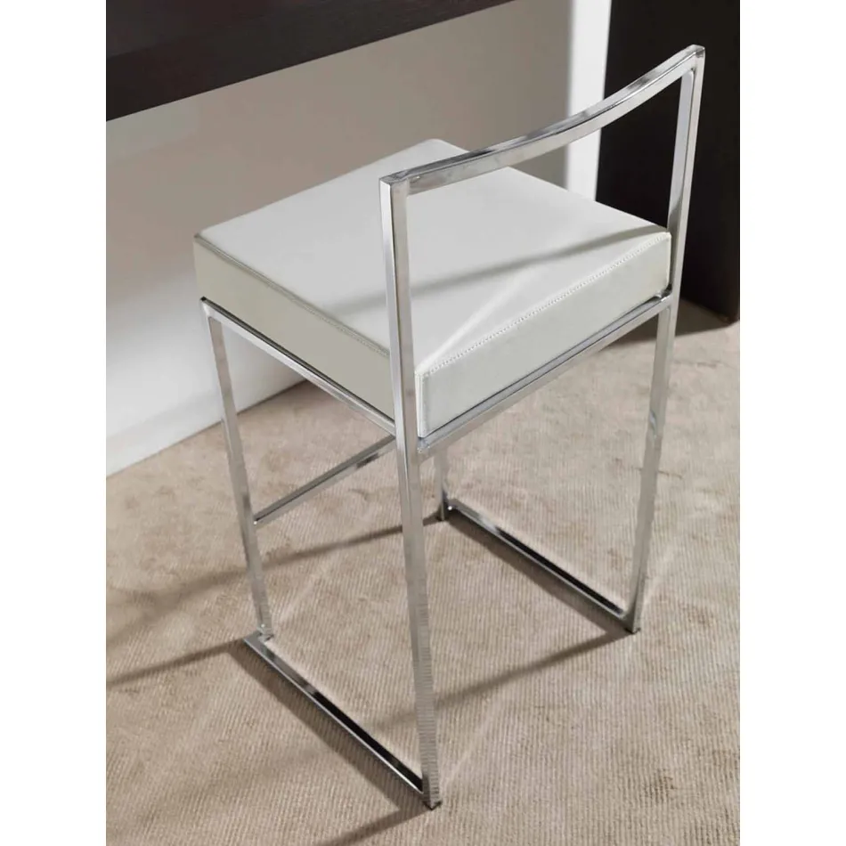 Hocker aus Kunstleder, H 65 cm, modernes Design - Alina Viadurini