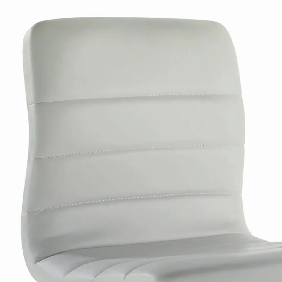 Drehhocker mit Rückenlehne in verschiedenen Größen, hergestellt in Italien – Parma Viadurini