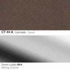 Drehbarer Hocker aus Stoff und Stahl mit Gasfeder Made in Italy - Marchesi Viadurini