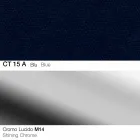 Drehbarer Hocker aus Stoff und Stahl mit Gasfeder Made in Italy - Marchesi Viadurini