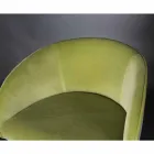 Gepolsterter und gepolsterter Hocker mit Metallstruktur Made in Italy - Antwerpen Viadurini