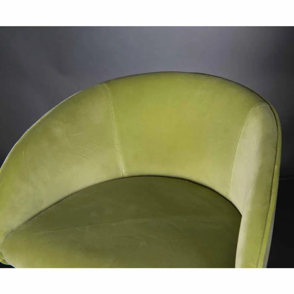 Gepolsterter und gepolsterter Hocker mit Metallstruktur Made in Italy - Antwerpen Viadurini