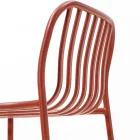 Stapelbarer Outdoor-Hocker aus Metall Made in Italy 2 Stück - Simply Viadurini