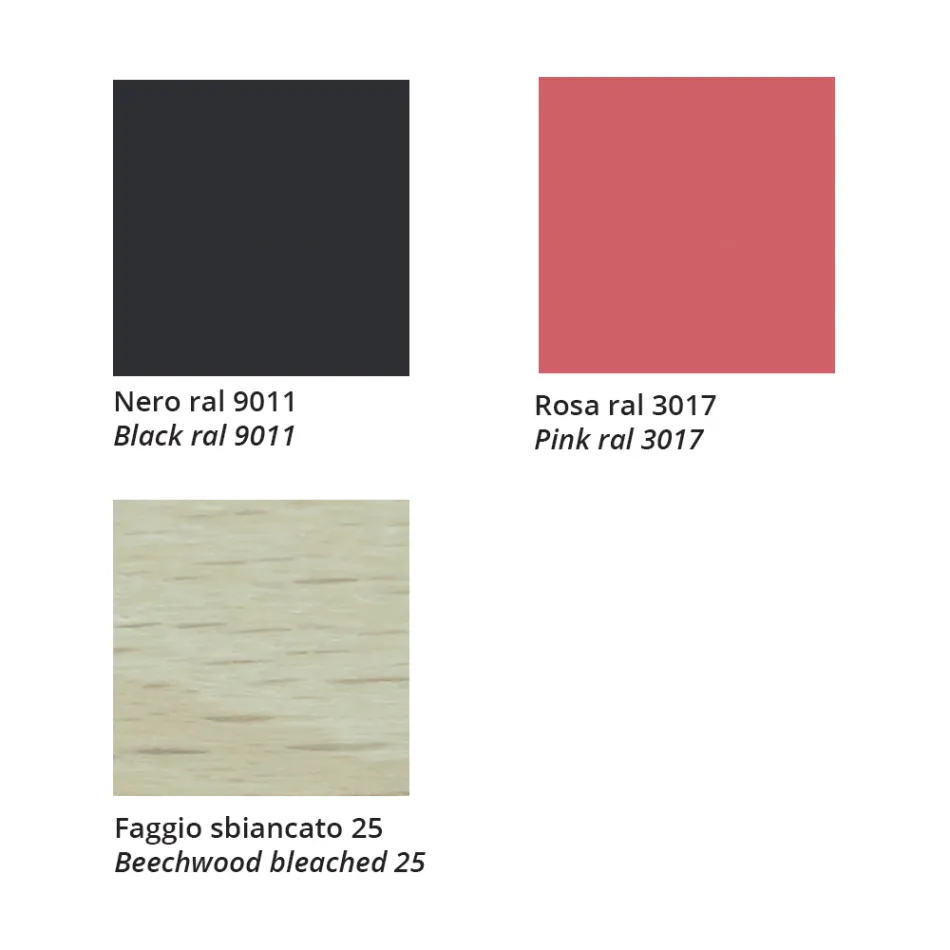 Hocker aus massiver Buche mit Stoffsitz, hergestellt in Italien – Regensburg Viadurini