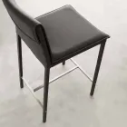 Hocker aus Metall und Stahl und modernem Kunstleder made in Italy Prato Viadurini