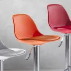 Hocker aus Polypropylen, modernes Design und Liftable - Pink Viadurini