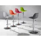 Hocker aus Polypropylen, modernes Design und Liftable - Pink Viadurini