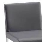 Moderner Hocker aus Alwyn H 94 cm Kunstleder, ausschließlich in Italien hergestellt Viadurini