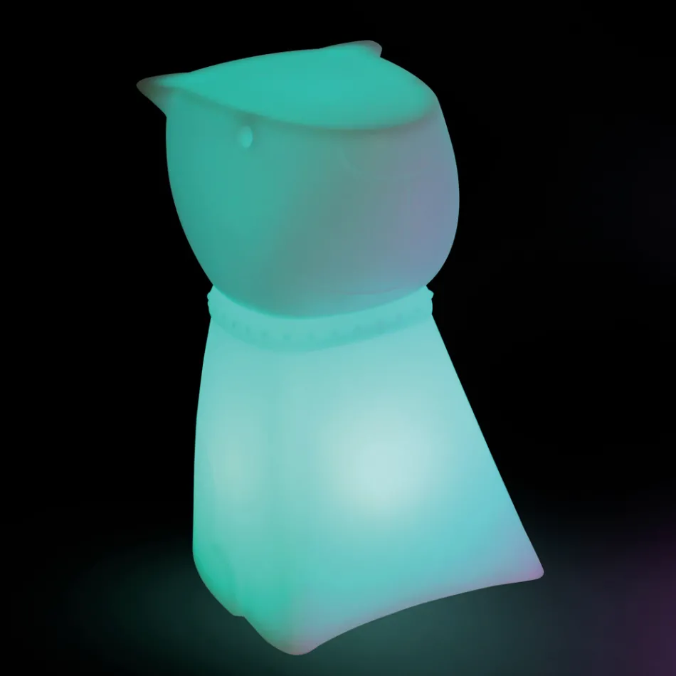 Wiederaufladbarer Outdoor-Hocker in Hundeform aus Polypropylen - Ardea Viadurini