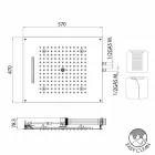 Duschkopf mit zwei unterschiedlichen Düsen modernes Design Traum Viadurini
