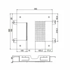 Stahldecke Duschkopf mit Doppelstrahl Made in Italy - Quinto Viadurini