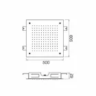 Single Jet Decken-Duschkopf aus Edelstahl Made in Italy - Cauro Viadurini