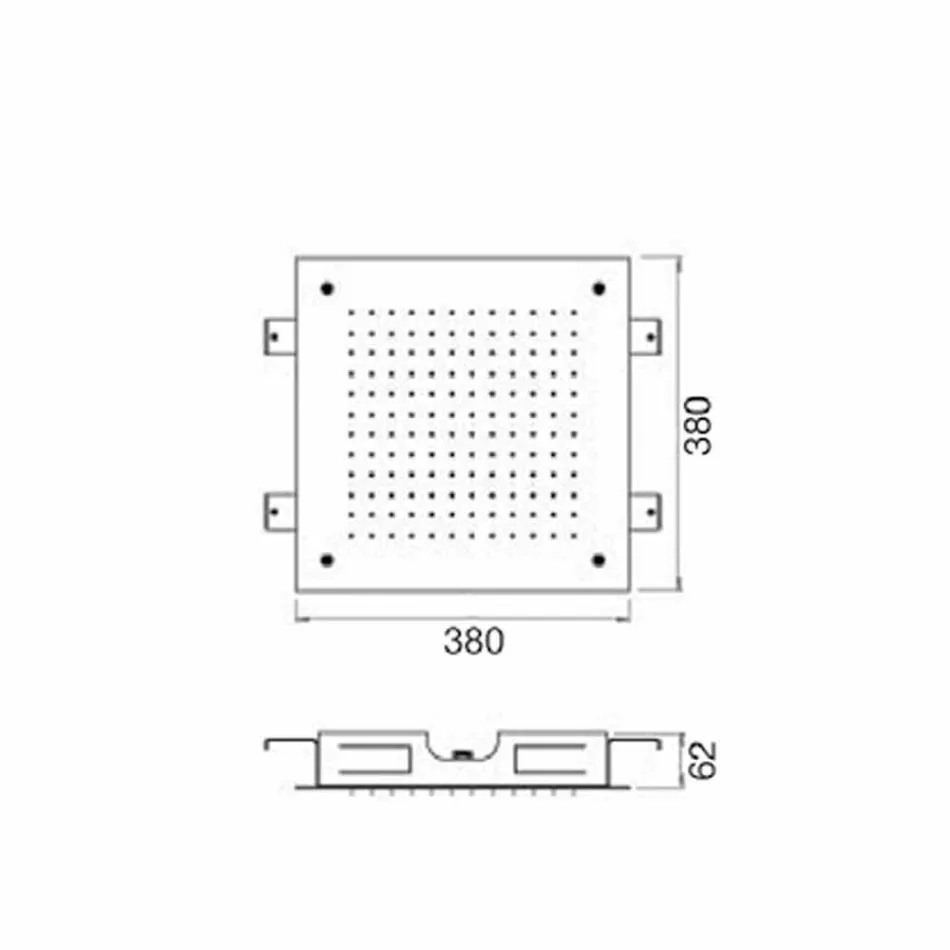 Single Jet Decken-Duschkopf aus Edelstahl Made in Italy - Cauro Viadurini