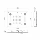 Stahlduschkopf mit Farbtherapie und Bluetooth Made in Italy - Elbo Viadurini