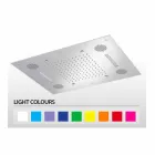 Stahlduschkopf mit Farbtherapie und Bluetooth Made in Italy - Elbo Viadurini