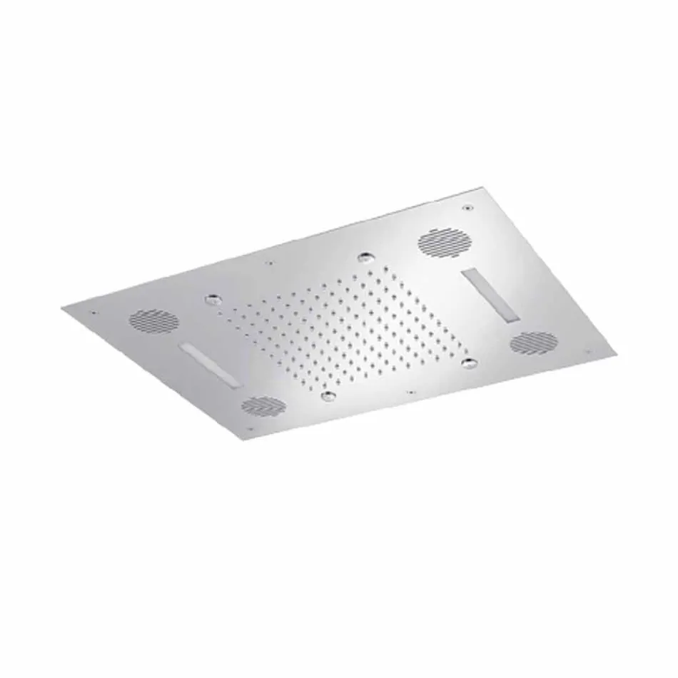 Stahlduschkopf mit Farbtherapie und Bluetooth Made in Italy - Elbo Viadurini