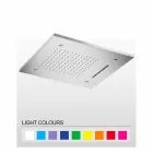 Duschkopf aus Edelstahl mit Farbtherapie Made in Italy - Solver Viadurini