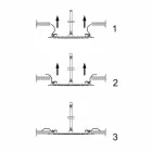 Duschkopf mit quadratischer Decke aus Stahl Made in Italy - Stärke Viadurini