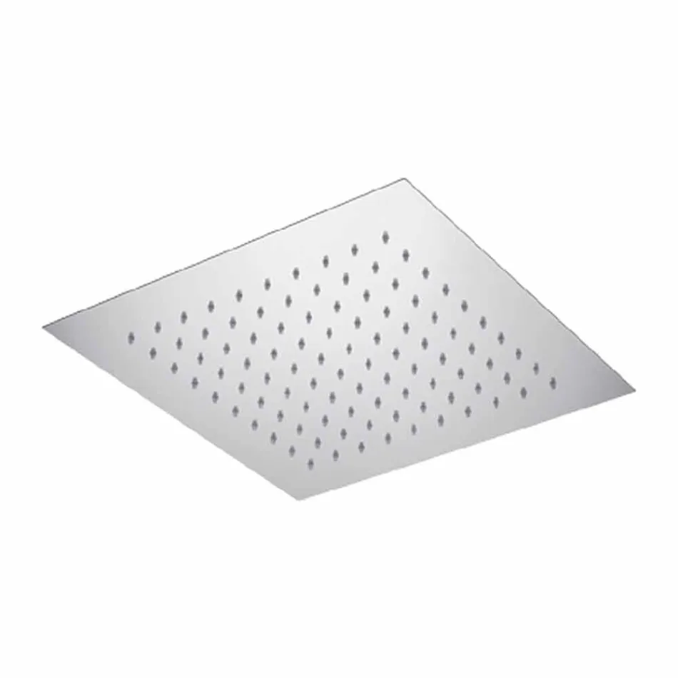 Duschkopf mit quadratischer Decke aus Stahl Made in Italy - Stärke Viadurini