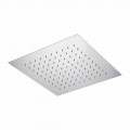 Duschkopf mit quadratischer Decke aus Stahl Made in Italy - Stärke