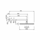 Runder Duschkopf aus Edelstahl und Messing Made in Italy - Aurelio Viadurini